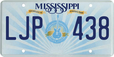 MS license plate LJP438