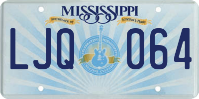 MS license plate LJQ064
