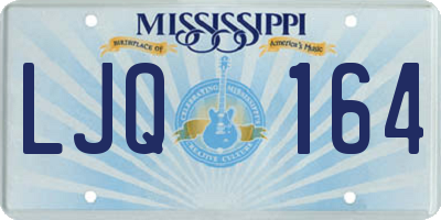 MS license plate LJQ164