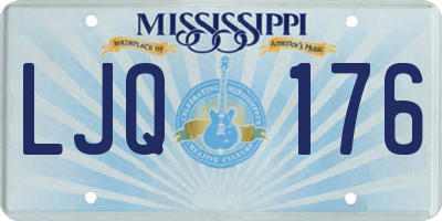 MS license plate LJQ176