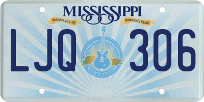 MS license plate LJQ306