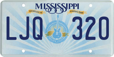 MS license plate LJQ320