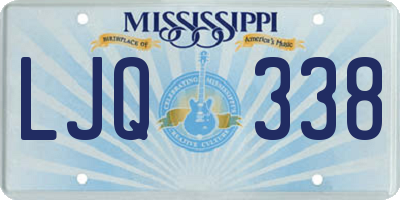 MS license plate LJQ338