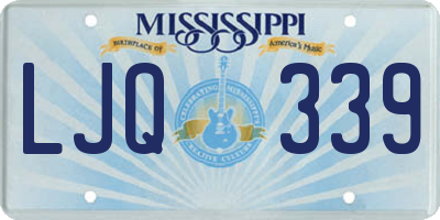 MS license plate LJQ339