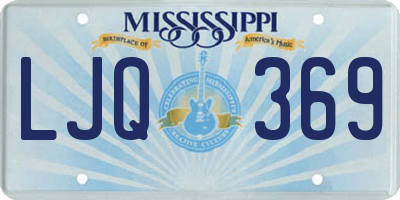 MS license plate LJQ369