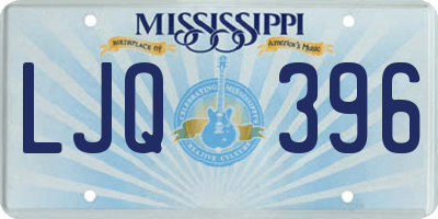 MS license plate LJQ396