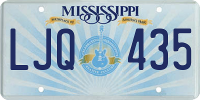 MS license plate LJQ435
