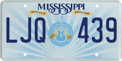 MS license plate LJQ439