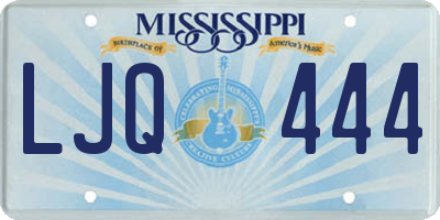 MS license plate LJQ444