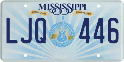 MS license plate LJQ446
