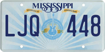 MS license plate LJQ448