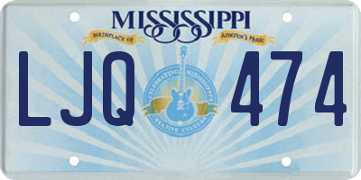 MS license plate LJQ474