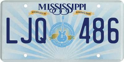 MS license plate LJQ486