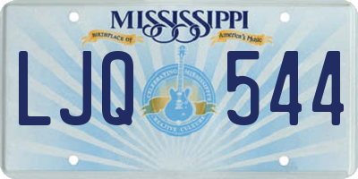MS license plate LJQ544