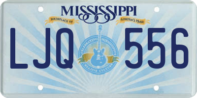 MS license plate LJQ556