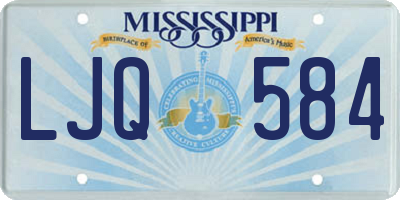 MS license plate LJQ584
