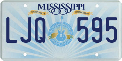 MS license plate LJQ595