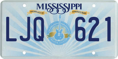 MS license plate LJQ621