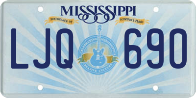 MS license plate LJQ690