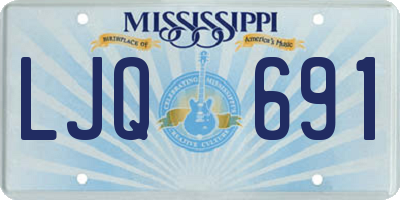 MS license plate LJQ691