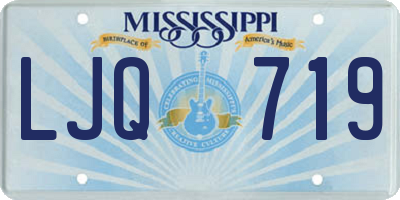 MS license plate LJQ719