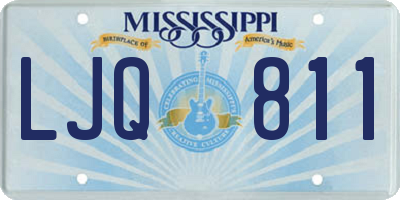 MS license plate LJQ811