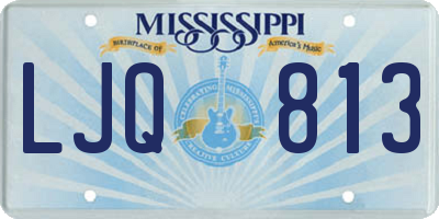 MS license plate LJQ813