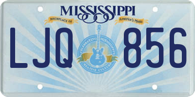 MS license plate LJQ856
