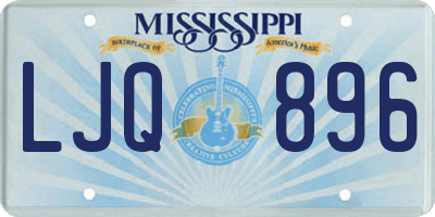 MS license plate LJQ896