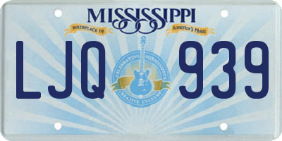 MS license plate LJQ939
