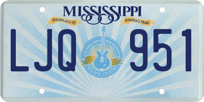 MS license plate LJQ951