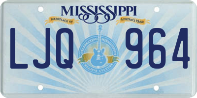 MS license plate LJQ964