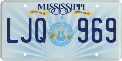 MS license plate LJQ969