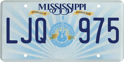MS license plate LJQ975