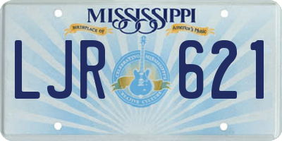 MS license plate LJR621