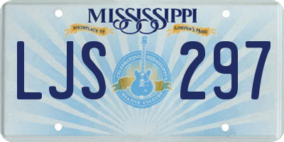 MS license plate LJS297