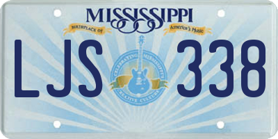 MS license plate LJS338