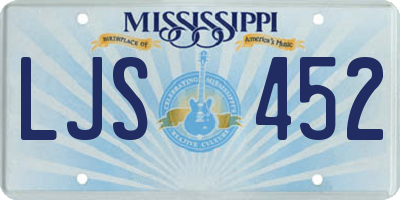 MS license plate LJS452