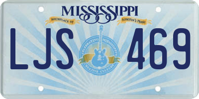 MS license plate LJS469