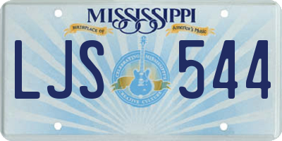 MS license plate LJS544