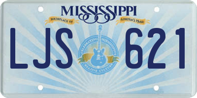 MS license plate LJS621