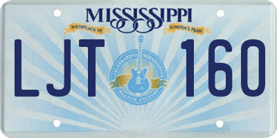 MS license plate LJT160