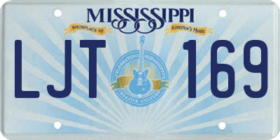 MS license plate LJT169