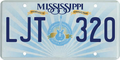 MS license plate LJT320