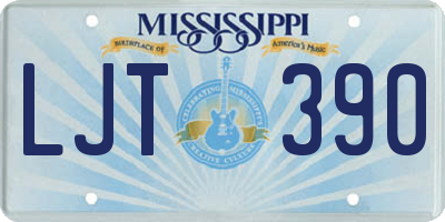 MS license plate LJT390
