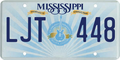 MS license plate LJT448