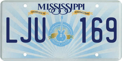 MS license plate LJU169