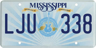 MS license plate LJU338