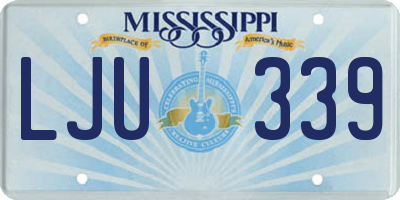 MS license plate LJU339