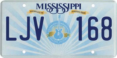 MS license plate LJV168